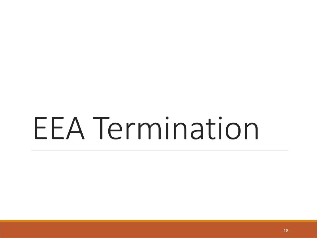 eea termination