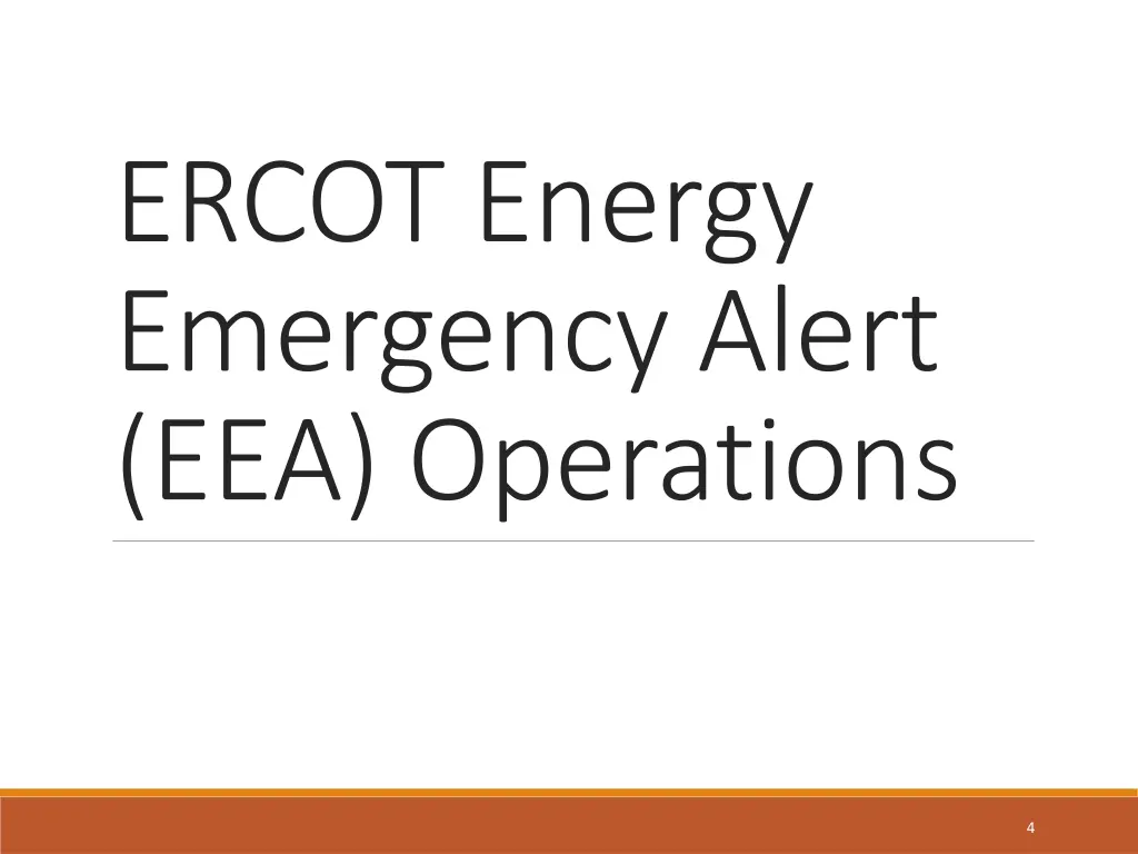 ercot energy emergency alert eea operations