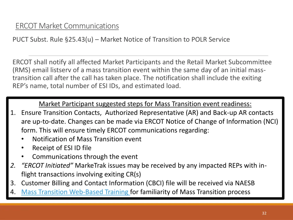 ercot market communications