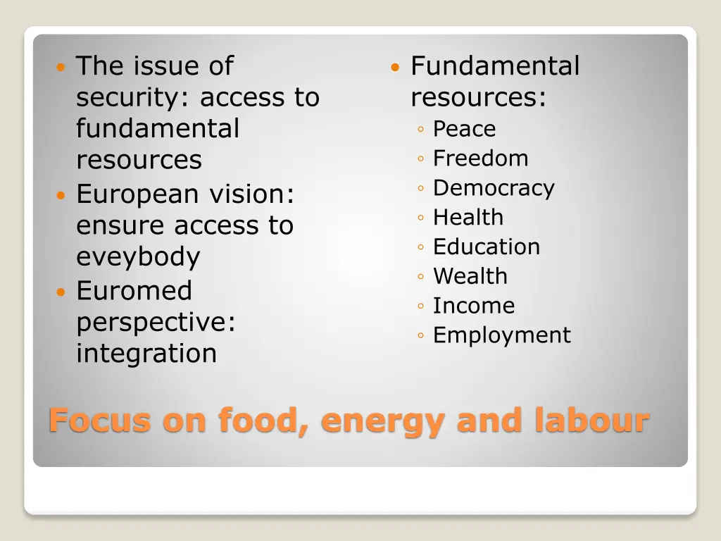 the issue of security access to fundamental