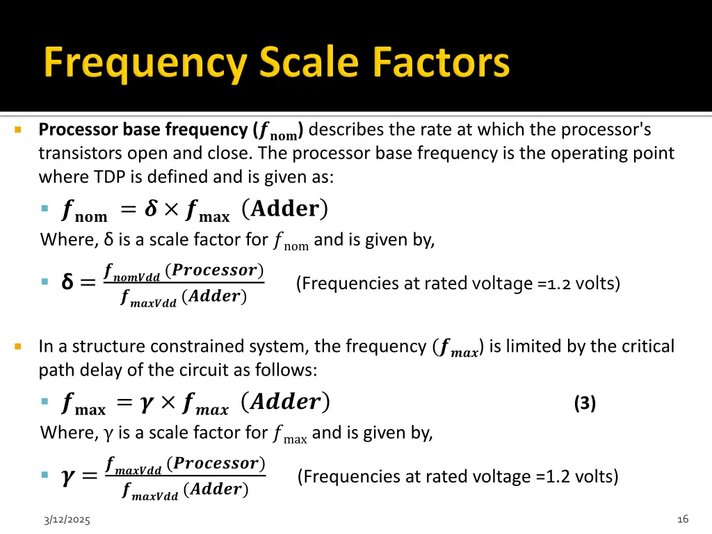 processor base frequency describes the rate