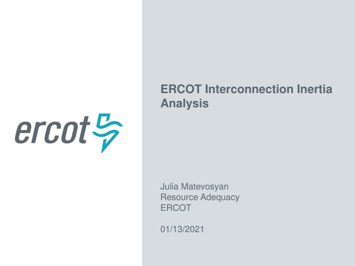 ercot interconnection inertia analysis