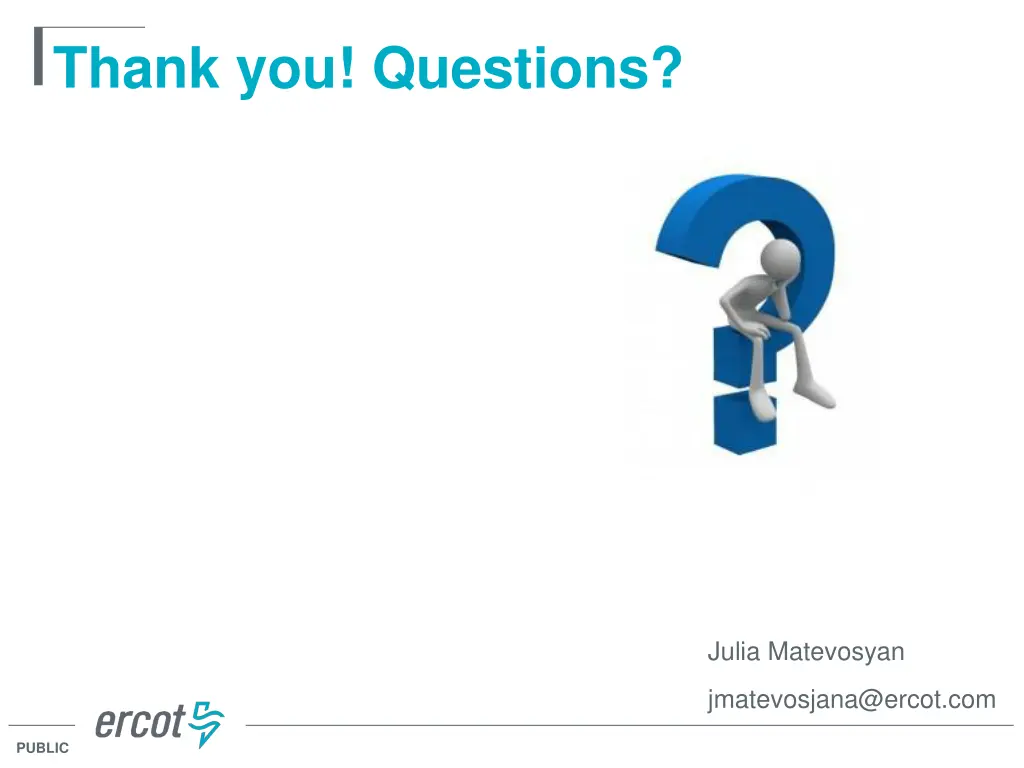 thank you questions