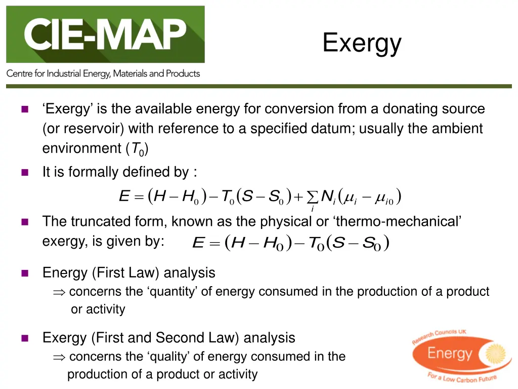 exergy