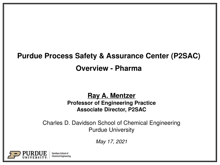 purdue process safety assurance center p2sac