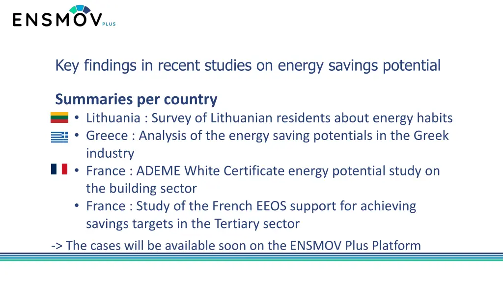 key findings in recent studies on energy savings