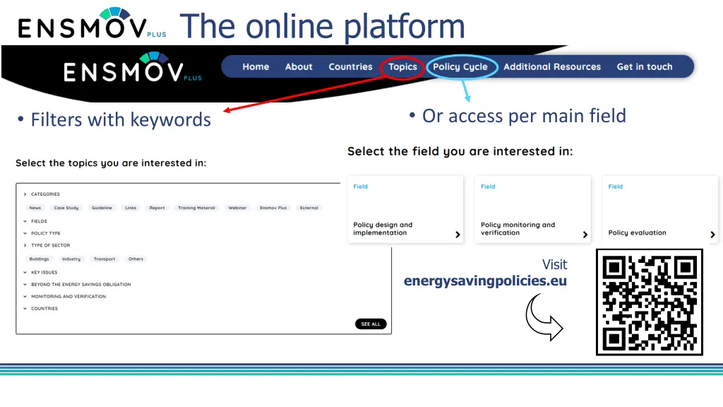 the online platform