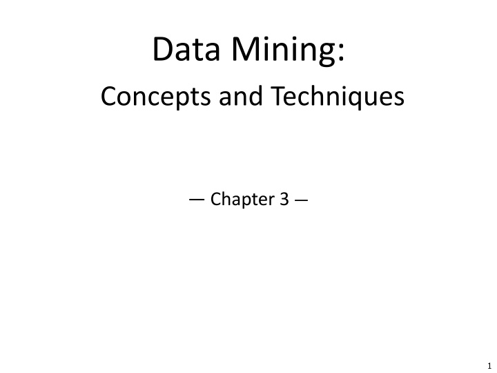 data mining concepts and techniques
