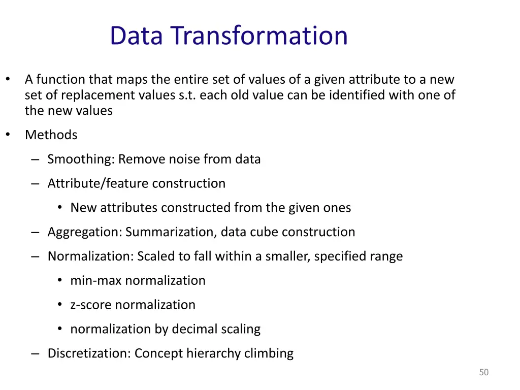 data transformation