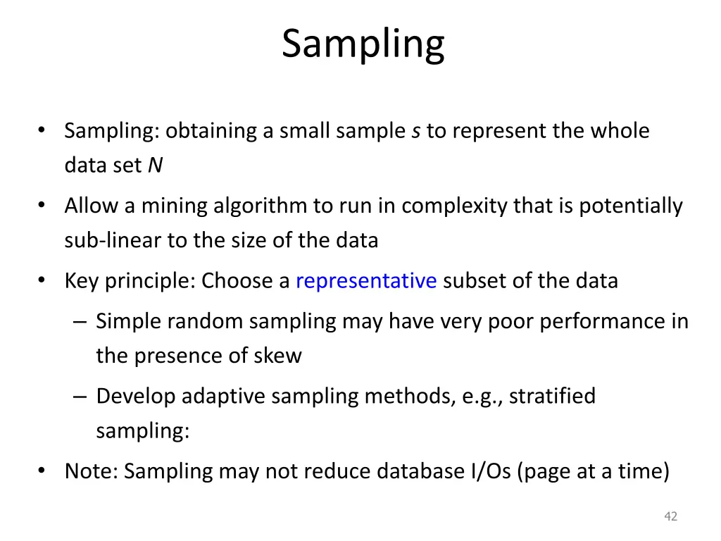 sampling