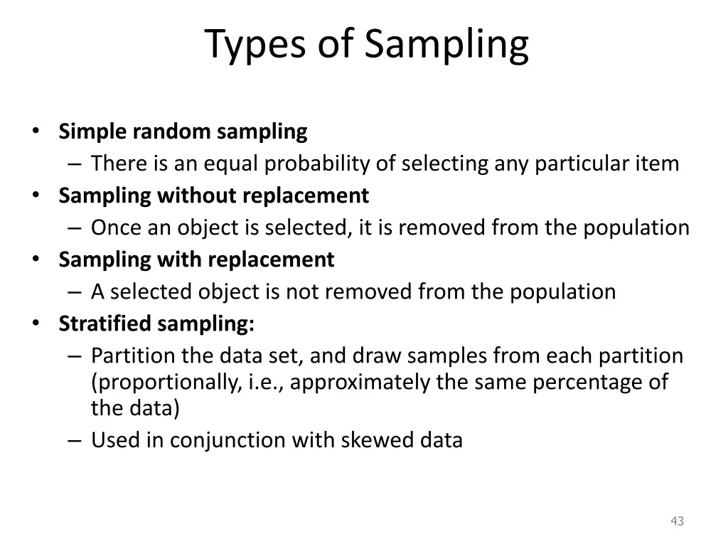 types of sampling