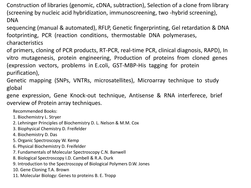 construction of libraries genomic cdna