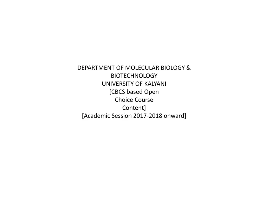 department of molecular biology biotechnology