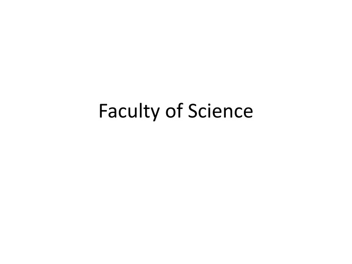 faculty of science