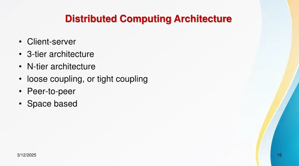 distributed computing architecture