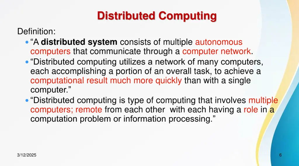 distributed computing