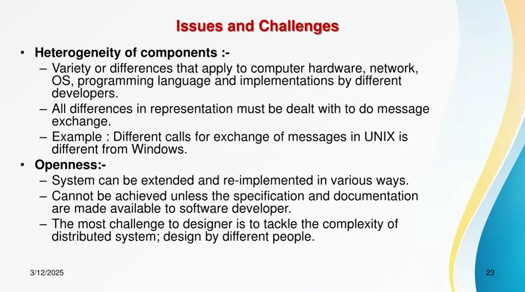 issues and challenges