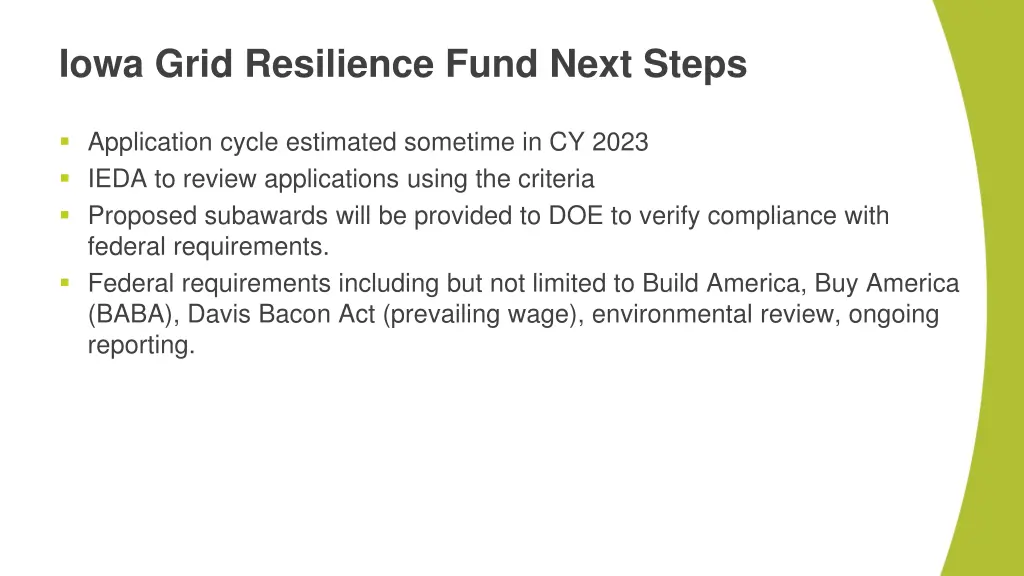 iowa grid resilience fund next steps