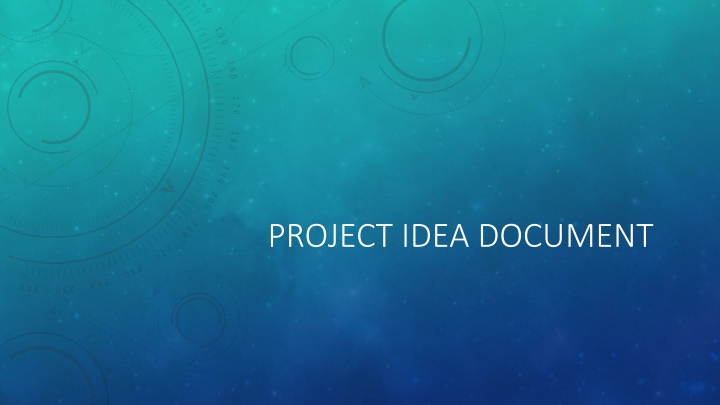 project idea document