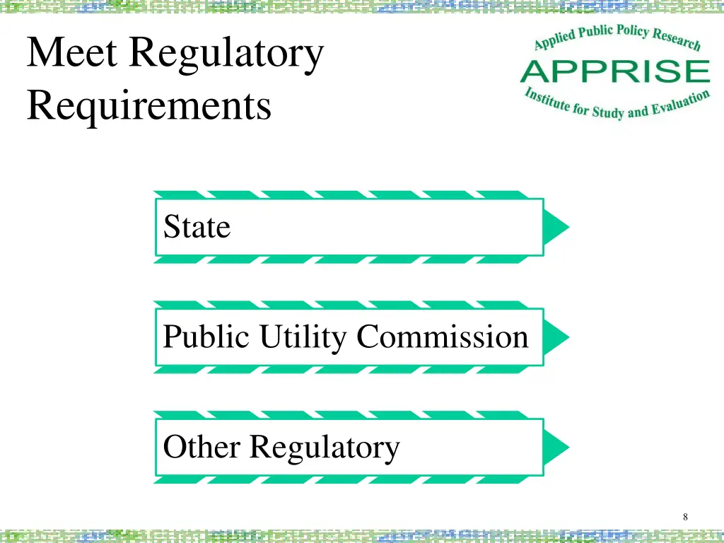 meet regulatory requirements
