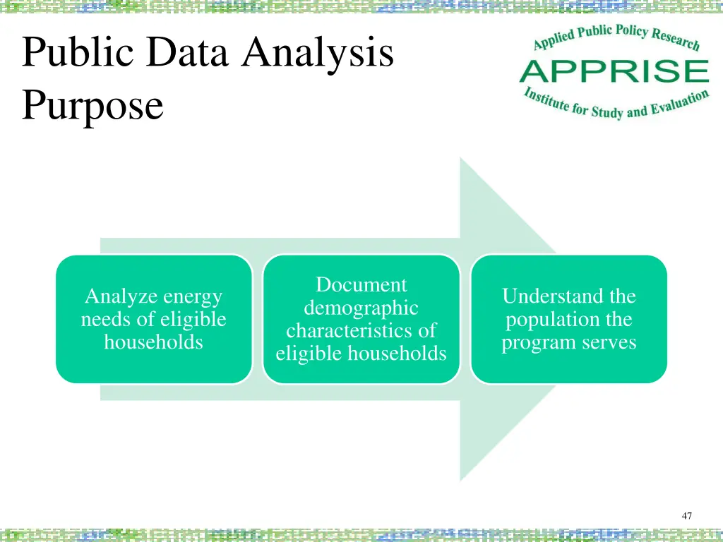 public data analysis purpose