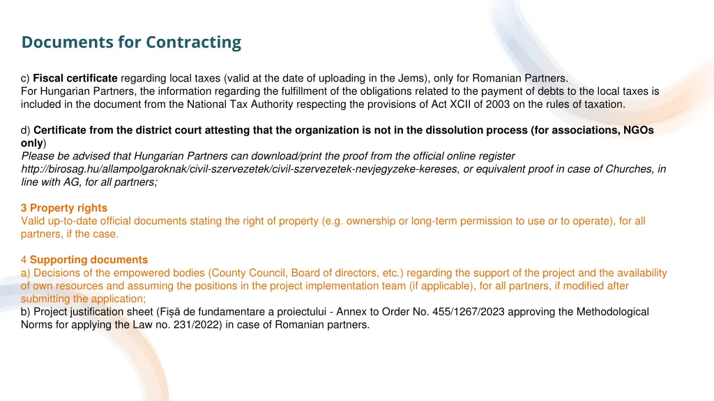 documents for contracting 1