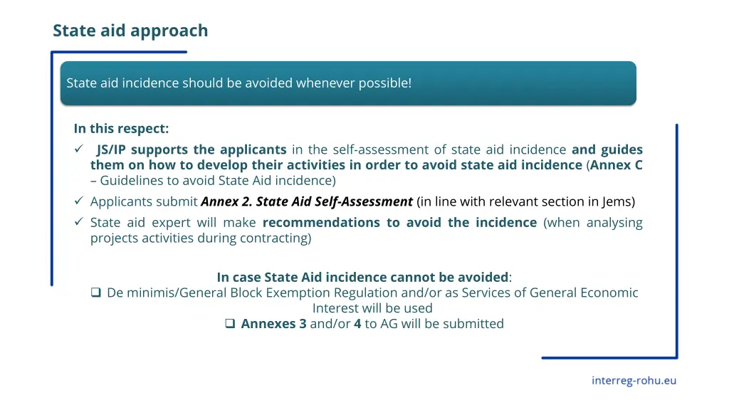 state aid approach