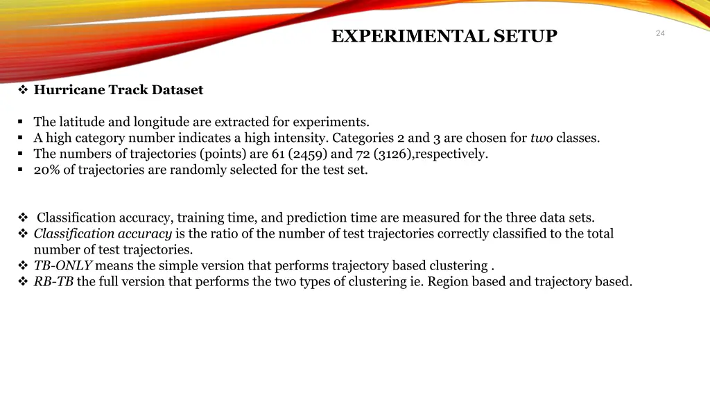 experimental setup