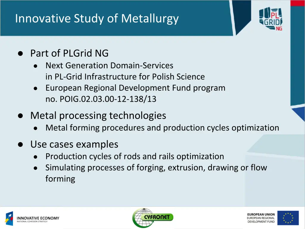 innovative study of metallurgy