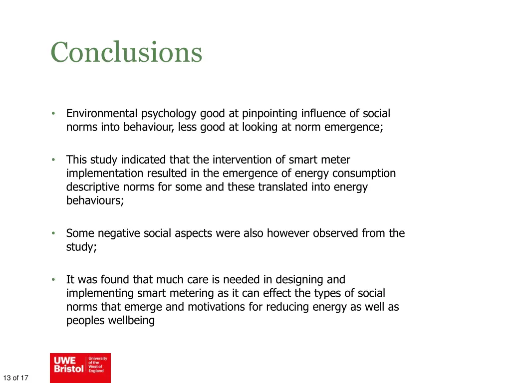 conclusions