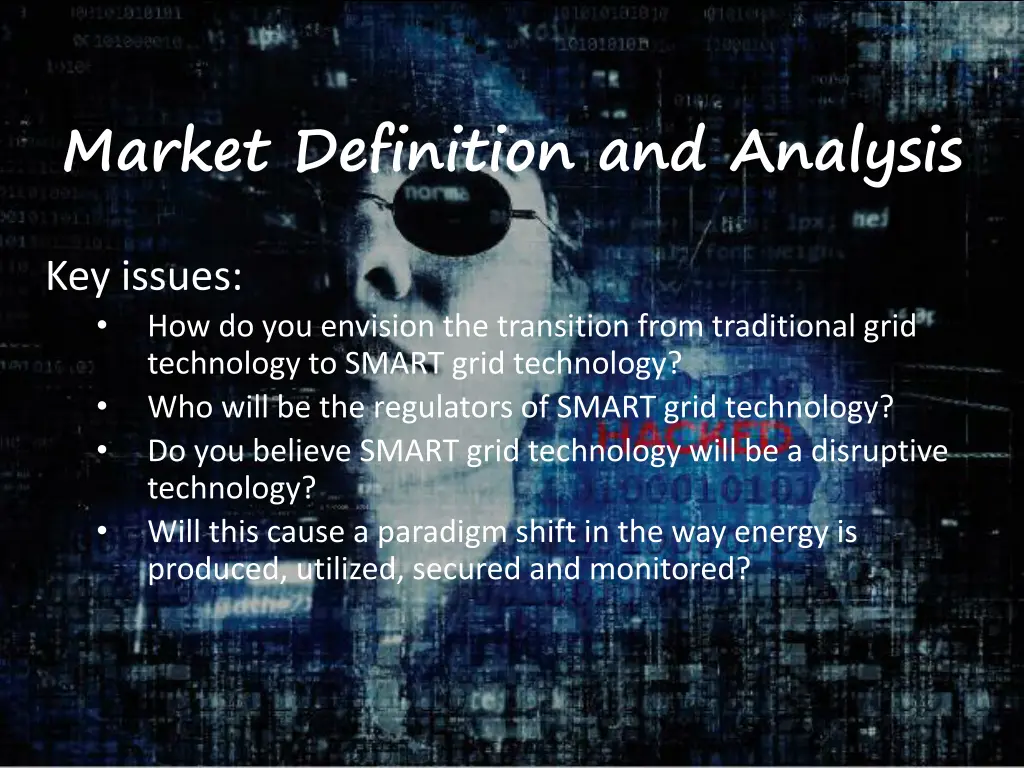 market definition and analysis