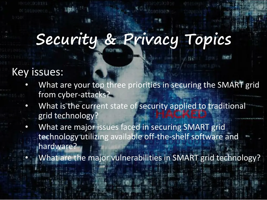 security privacy topics