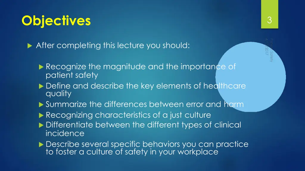 objectives