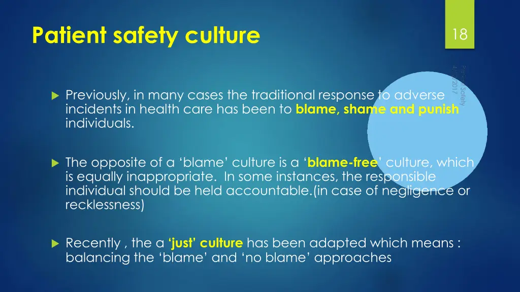 patient safety culture