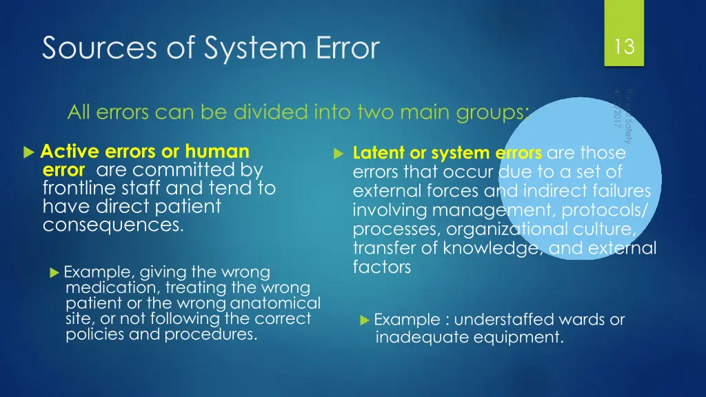 sources of system error
