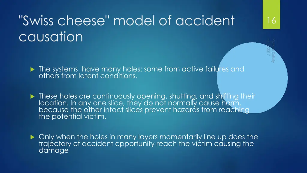 swiss cheese model of accident causation 1