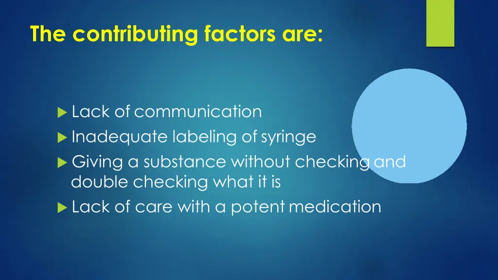the contributing factors are