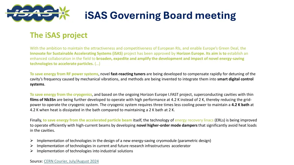 isas governing board meeting 1