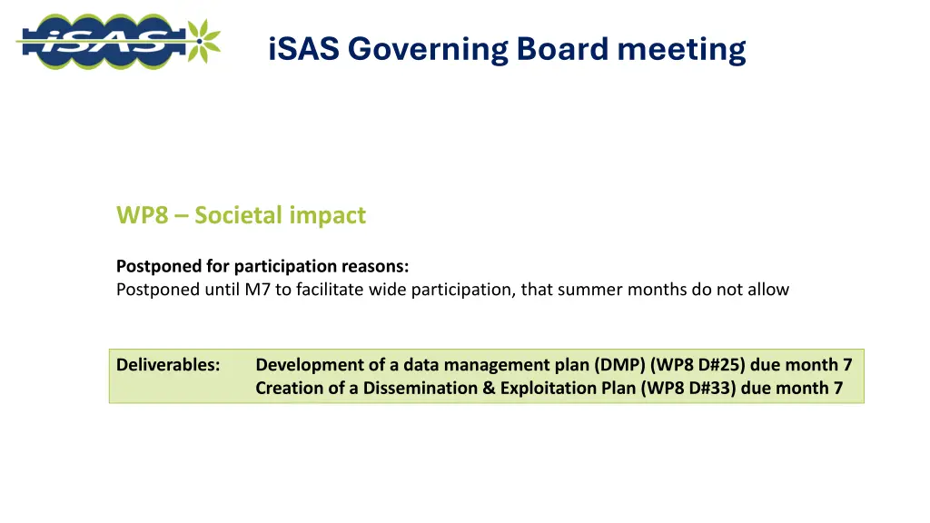 isas governing board meeting 11