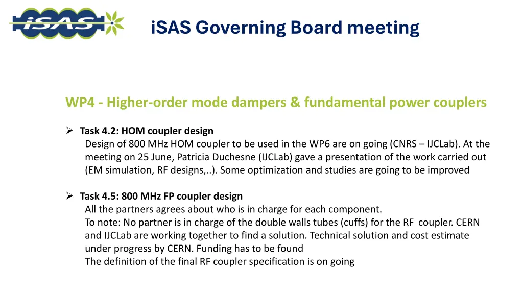 isas governing board meeting 7