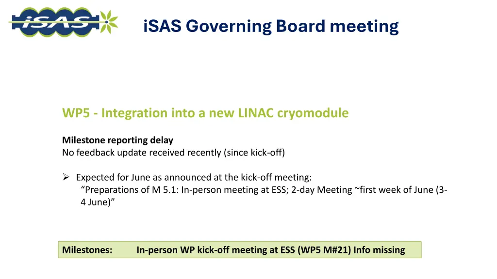 isas governing board meeting 8