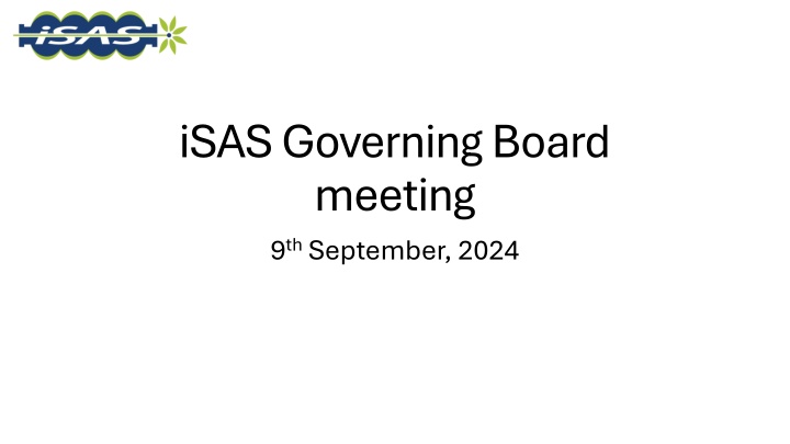 isas governingboard meeting 9 th september 2024