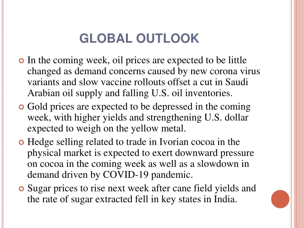 global outlook