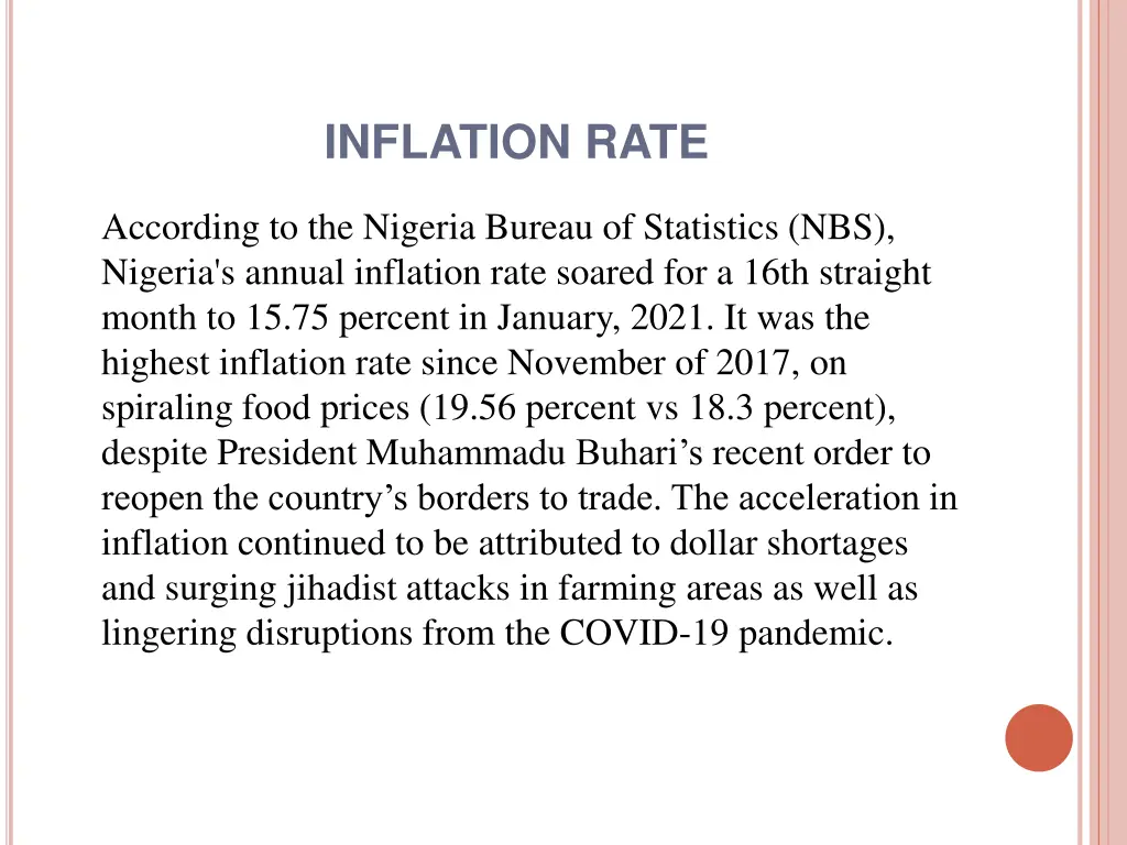 inflation rate