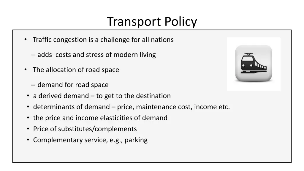 transport policy