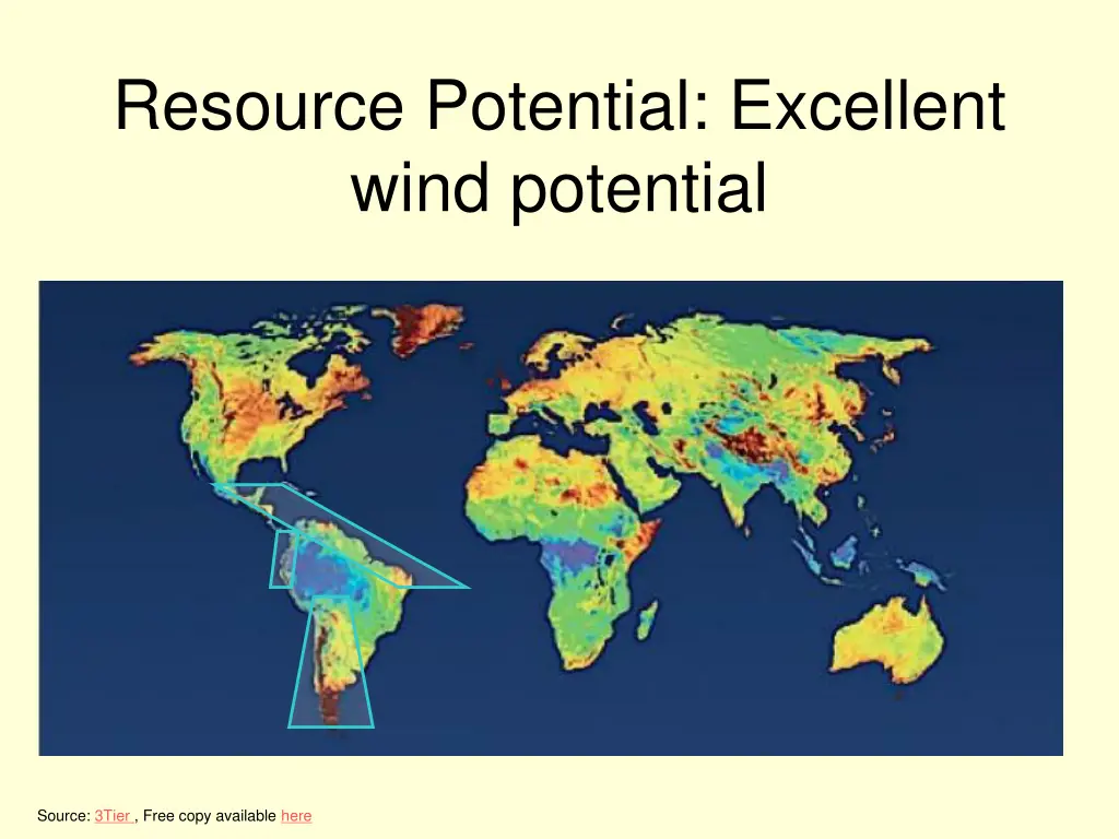 resource potential excellent wind potential