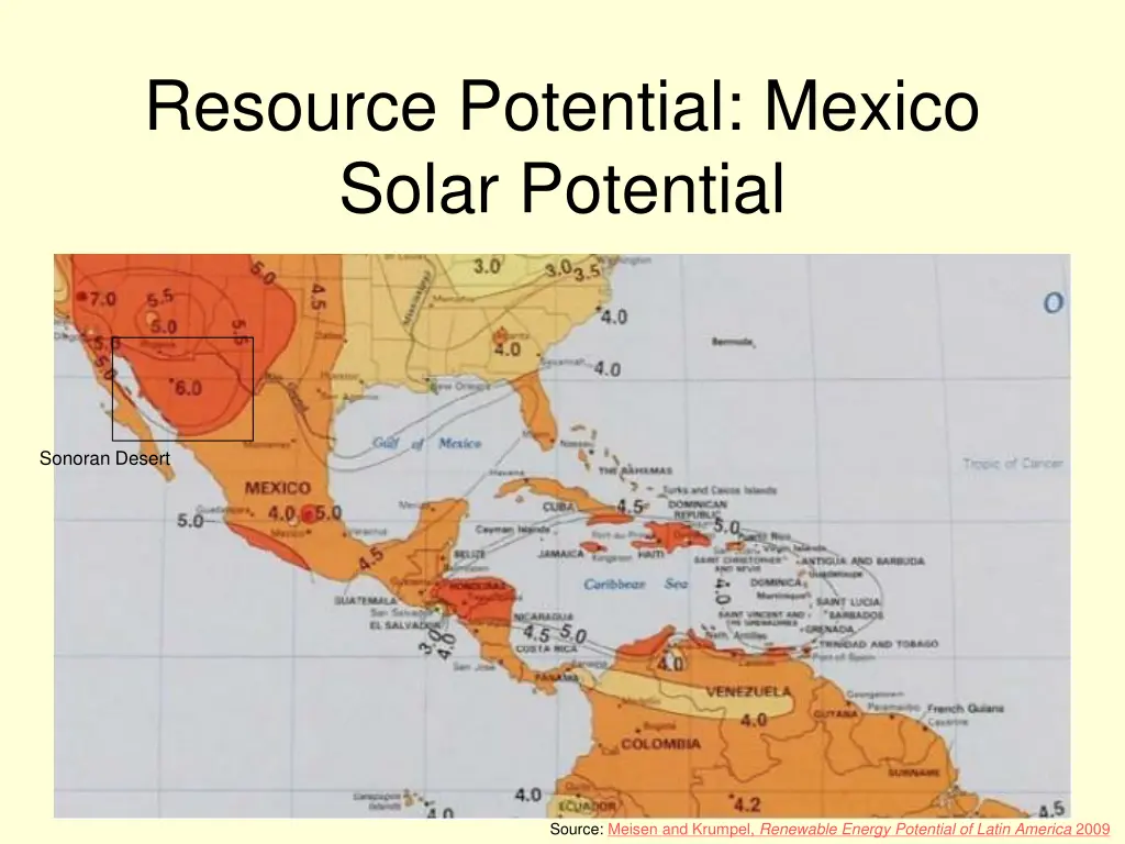resource potential mexico solar potential