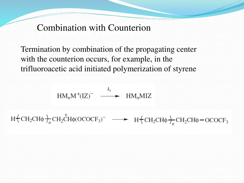 combination with counterion