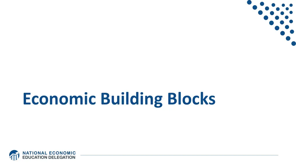 economic building blocks