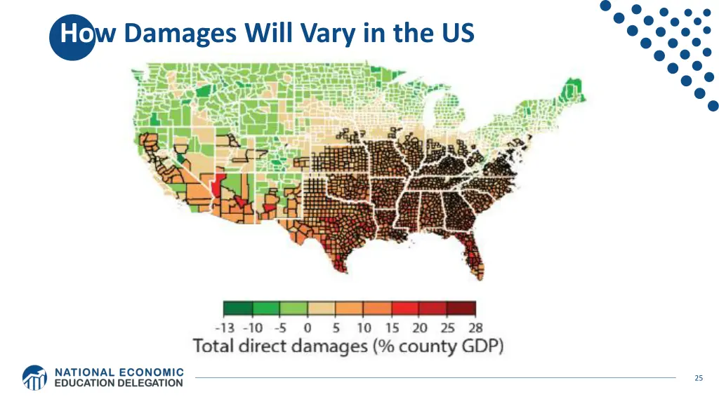 how damages will vary in the us